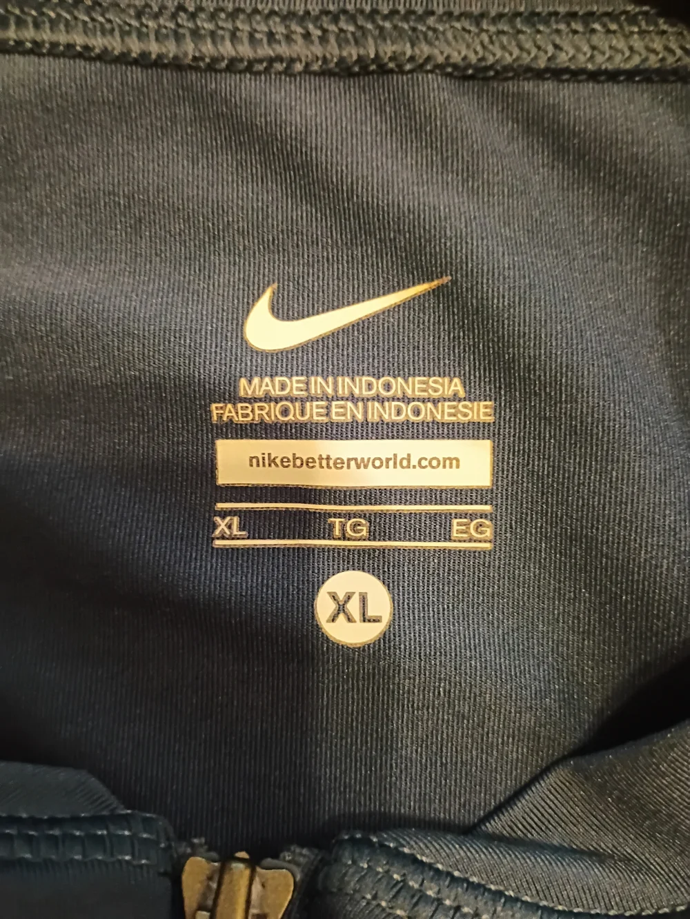 Nike Women's Zip Front Athletic Top - Navy & Coral Pink Sz‎ XL
